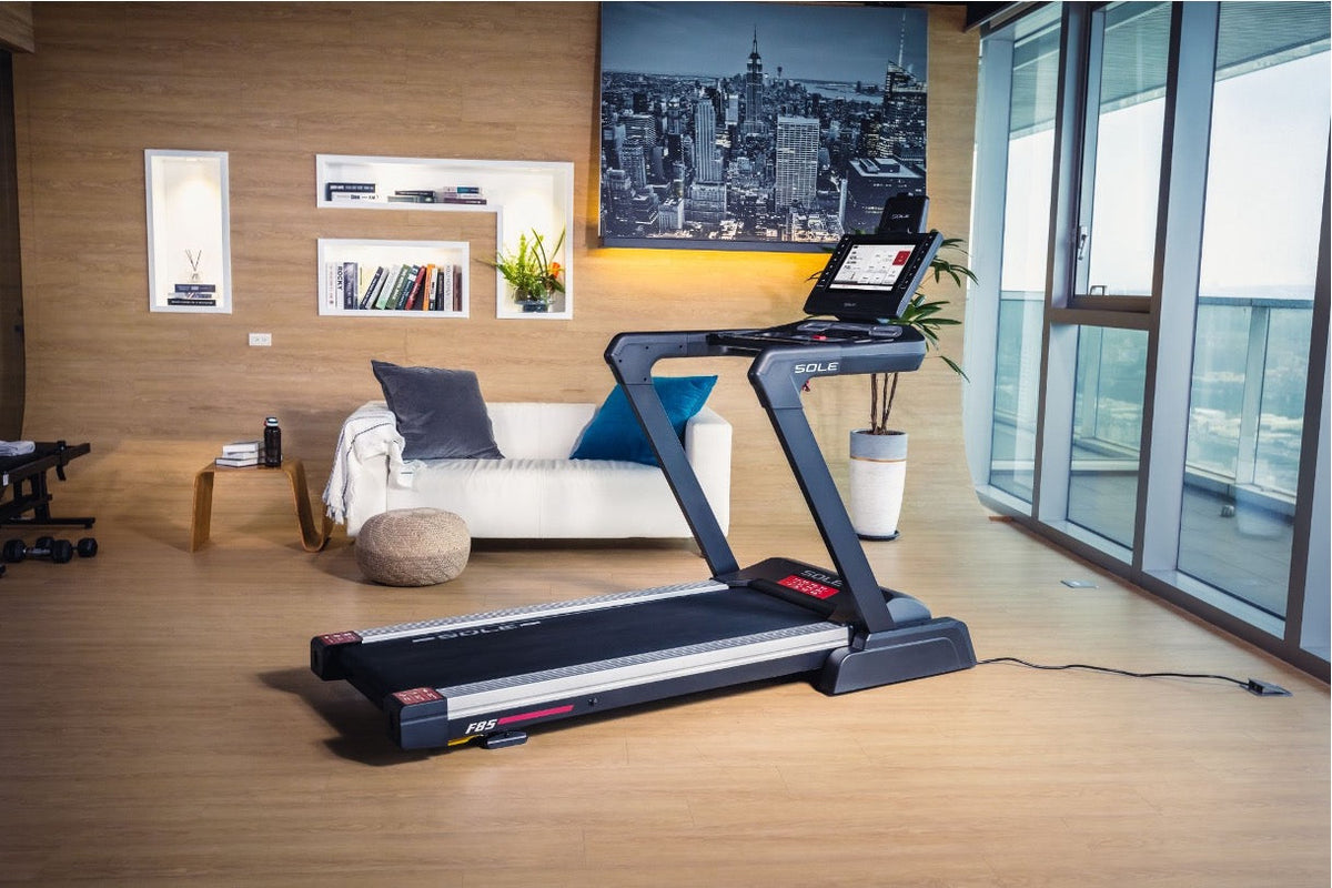 SOLE F85 treadmill in a calm and minimalist home