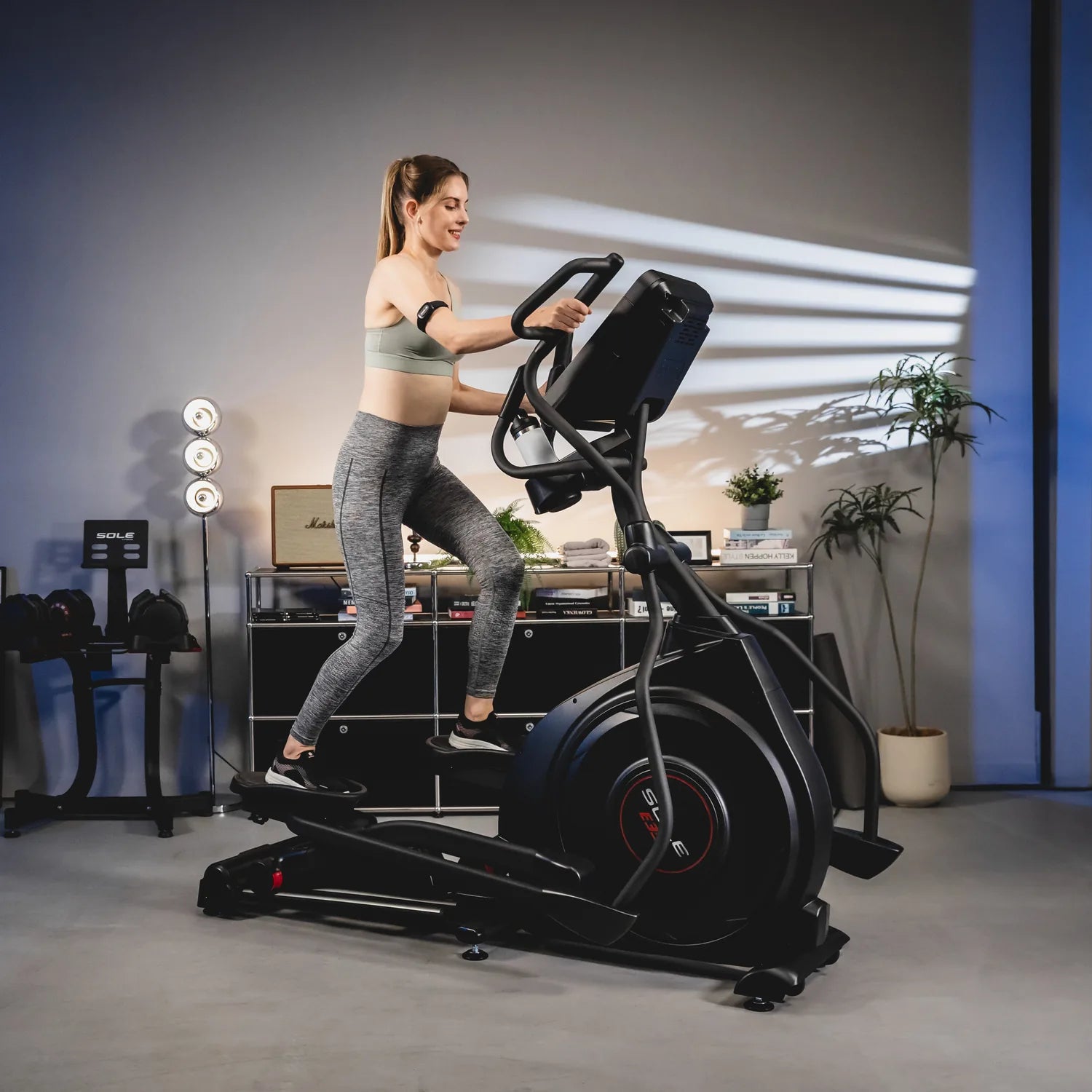 SOLE E35 Elliptical in a home setting