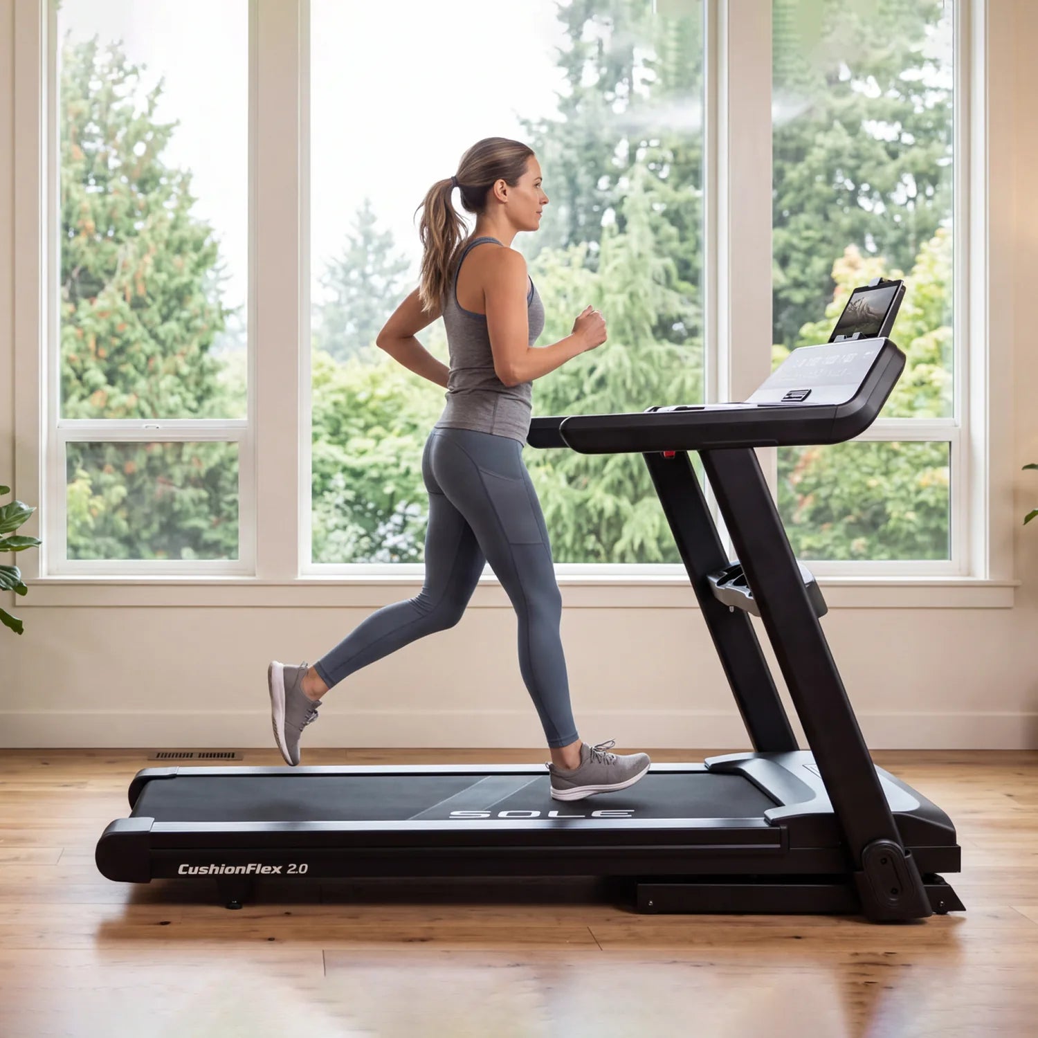 SOLE F65 Treadmill in a home setting