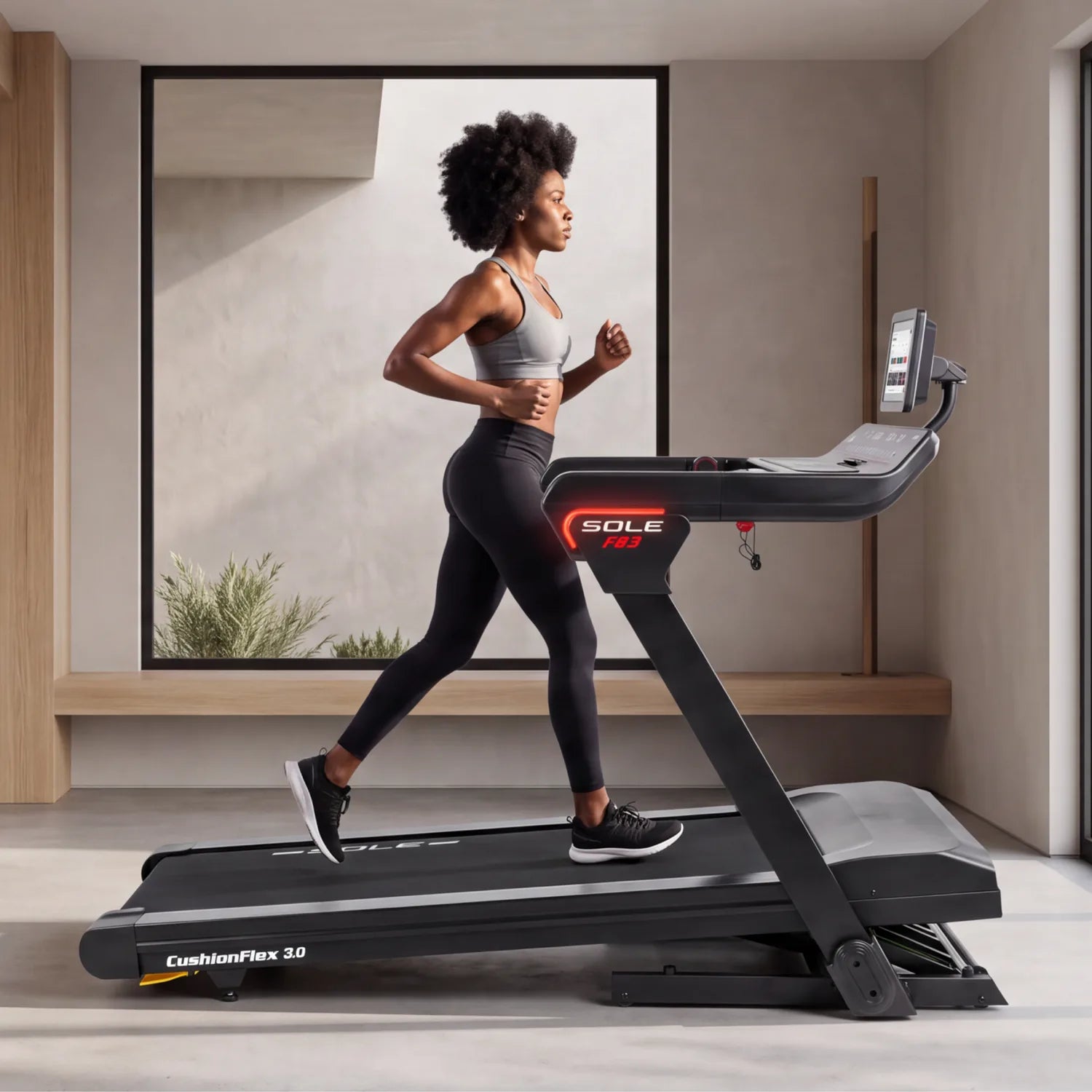 SOLE F83 Treadmill in a home setting