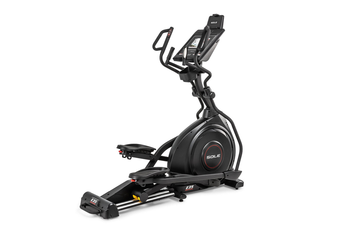 The SOLE E35 Elliptical, showing its sturdy build