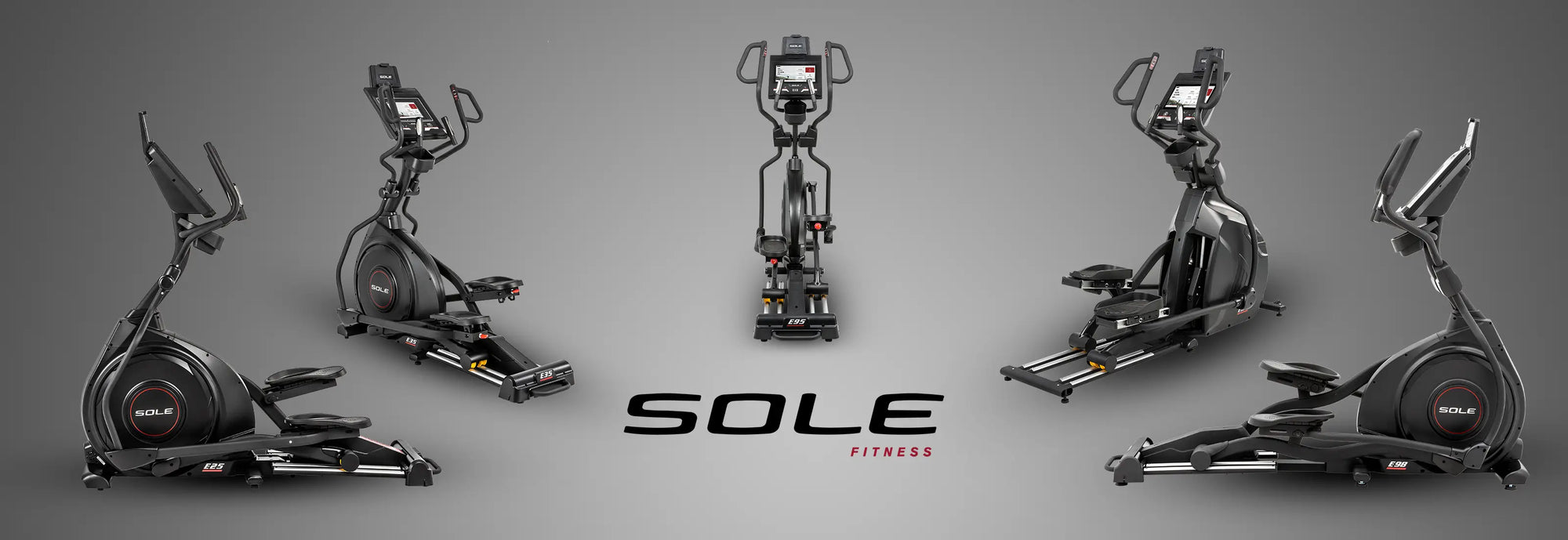 a group of exercise machines