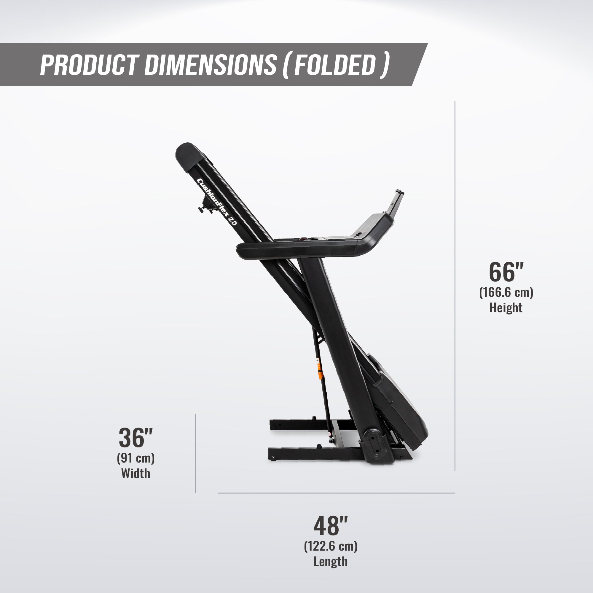 SOLE F65 Treadmill feature infographic