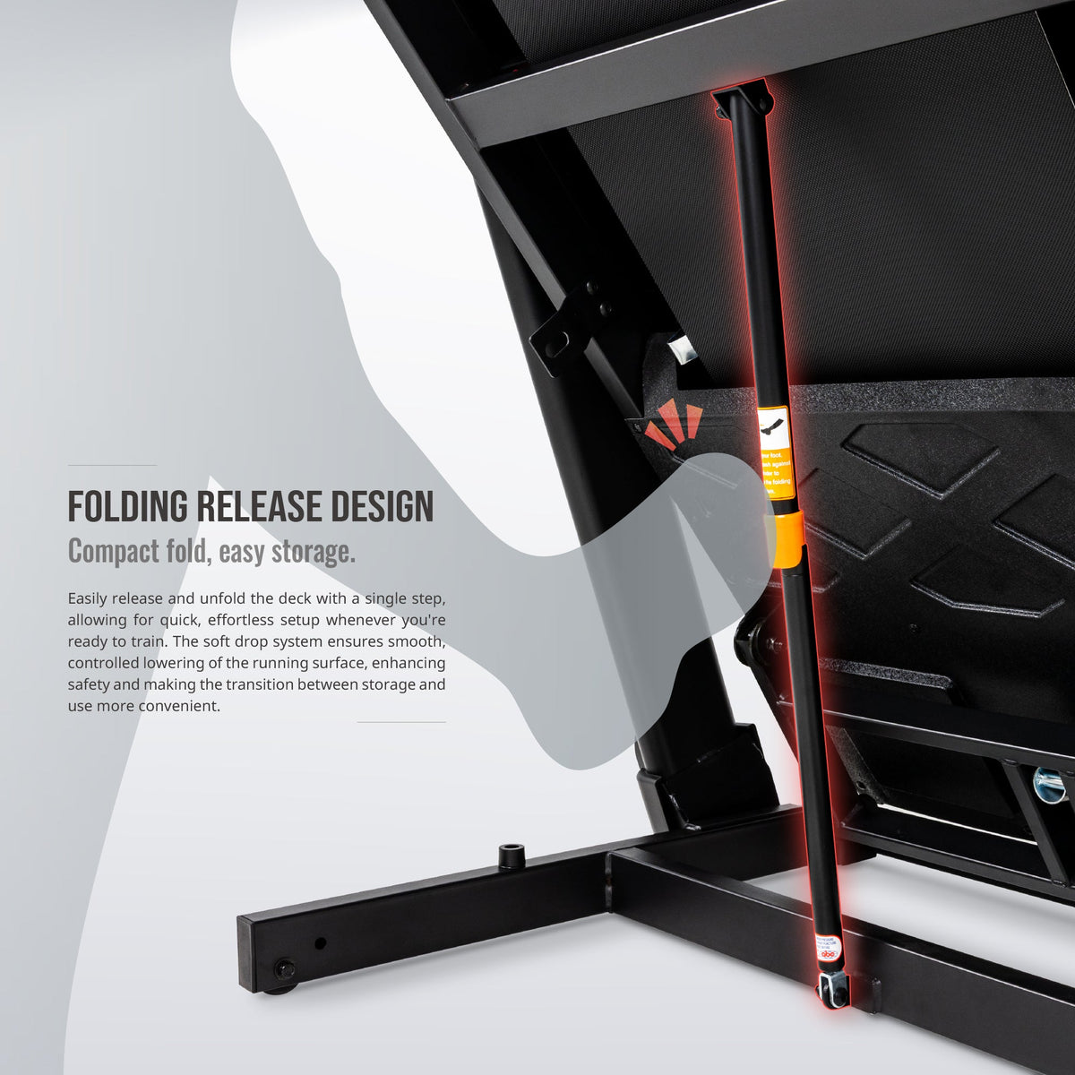 SOLE F65 Treadmill feature infographic