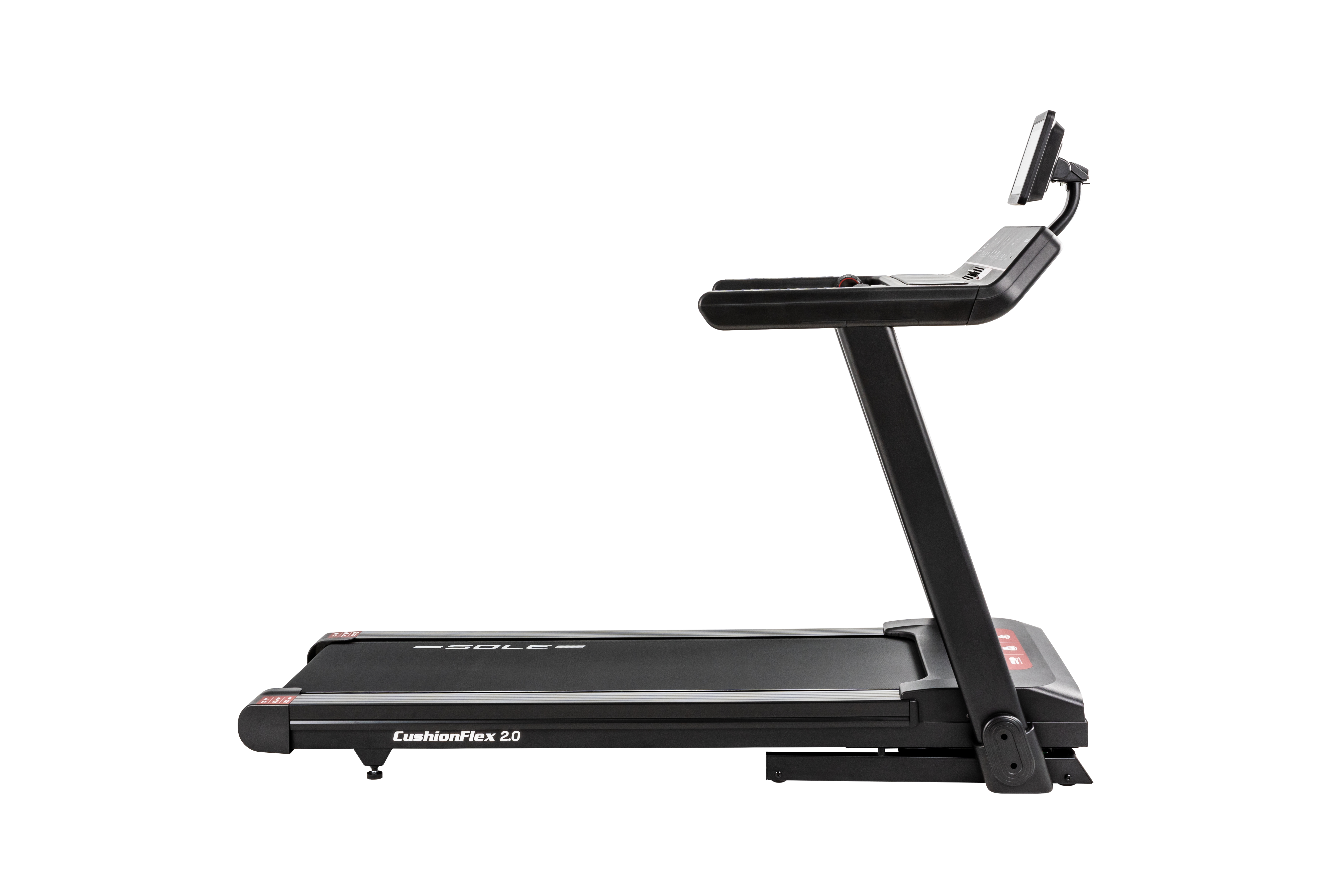 Sole F80 Black treadmill on a white background