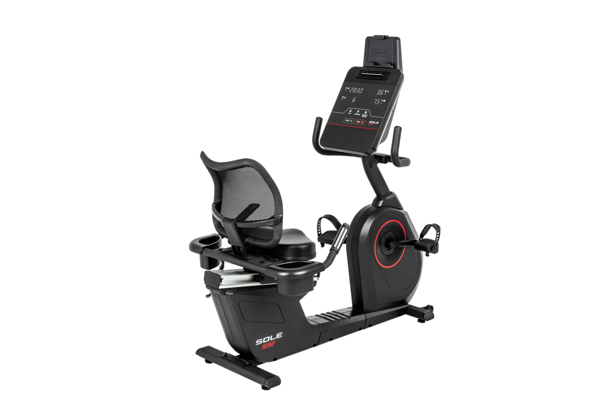 SOLE R92 Recumbent Bike | Mesh Seat, 20 Resistance Levels – SOLE
