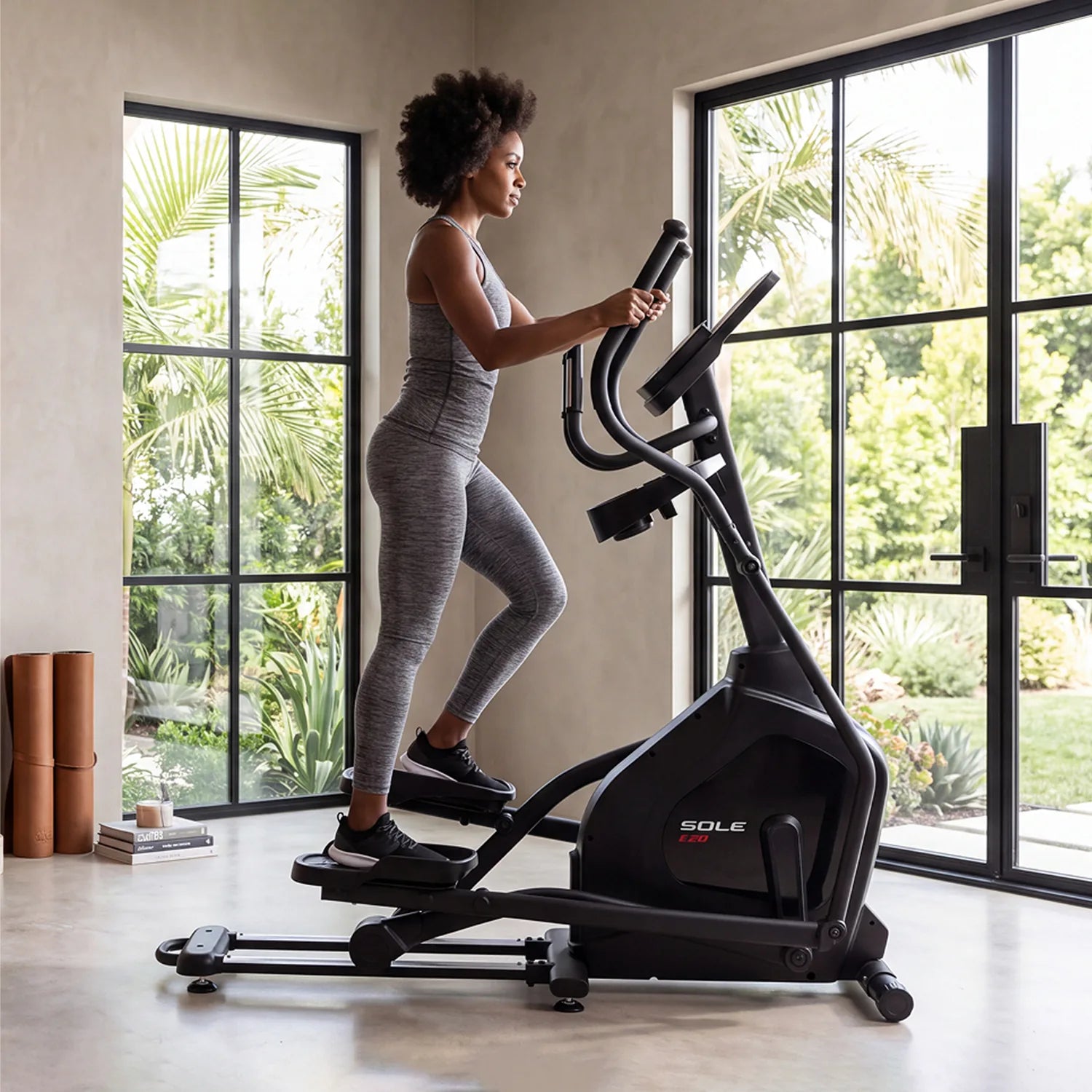 SOLE E20 Elliptical in a home setting